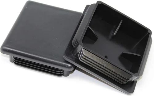 Miniatura 3 de Tapa cuadrada negra de plástico de 4 x 4 pulgadas, tapón de acabado, tapa de extremo de tubo de tubo, universal para silla duradera (20)