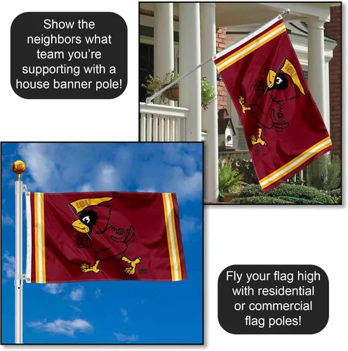 Miniatura 3 de Bandera retro retro de los Iowa State Cyclones de 3 x 5