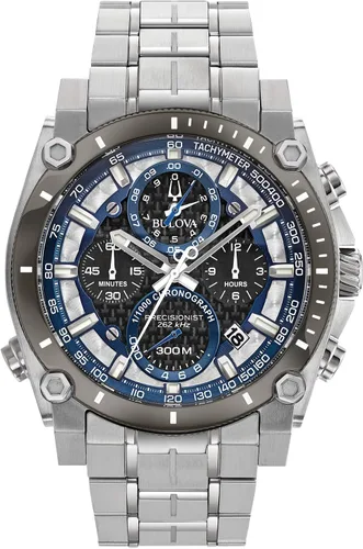 Miniatura 17 de Bulova Men's Icon High Precision Quartz Chronograph Watch, Curved Mineral Crystal