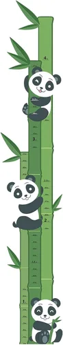 Miniatura 16 de Oliver's Labels Tabla de crecimiento para niños - Bonita calcomanía de pared personalizada - Regla para tamaño infantil - Calcomanía de medición