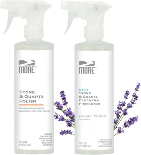 Miniatura 8 de MORE Limpiador de Piedra y Cuarzo + Protector - Recambio de Spray para Cuidado de Superficies a Base de Agua - Para Encimeras de Cocina y Baño