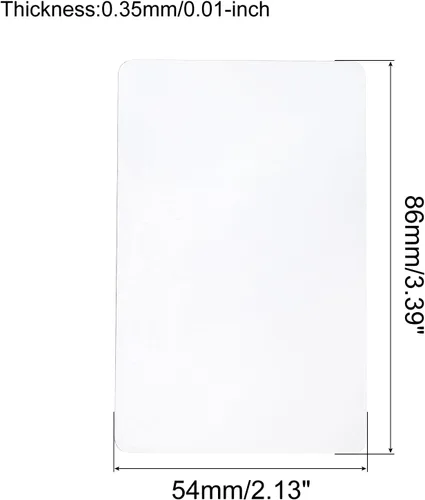 Miniatura 2 de MECCANIXITY 30 unids tarjeta de apertura de plástico 0.014 in herramienta de apertura de palanca flexible ultra fina para pantalla LCD reparación