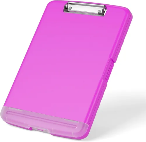 Miniatura 11 de Rimilak Portapapeles de plástico con almacenamiento, portafolio de enfermería de alta capacidad 8.5 x 11 con soporte para bolígrafo, tamaño 14.2 x