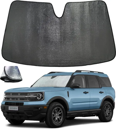 Miniatura 25 de Parasol para parabrisas para BMW X3 2018-2024, 5 capas de burbujas, plegable, grueso, accesorios de protección para visera frontal, bloquea el calor