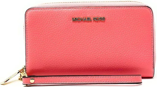 Cuero Michael Kors Jet Set viaje grande plana multifunción teléfono pulsera cuero Pebble
