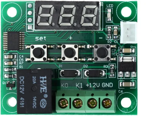 Miniatura 5 de Envistia W1209 12V DC Digital Controlador de Temperatura Electrónico Tablero Termostato Digital -50 a 230.0 °F Interruptor de módulo con relé de 10A