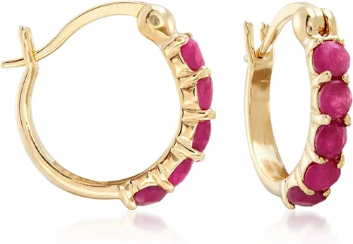 Miniatura 3 de Ross-Simons Three Pair Gemstone Huggie Hoop Earrings