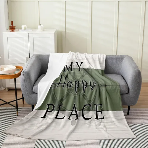 Miniatura 19 de Erosebridal American Flag Blanket 40x50 Army Green Camo Flannel Blanket for Bed Sofa Crib Bear Claw Hunting Theme Bedroom Decor Camoflage Camping