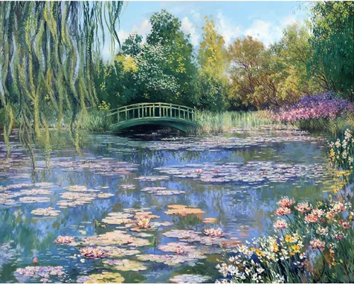 Miniatura 34 de KICHANG Pintura de diamantes de flores coloridas, kits de pintura de diamantes 5D para adultos, kits de pintura de diamantes de bricolaje para arte