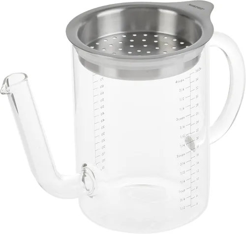 Miniatura 2 de Norpro Separador de salsa con colador, 1 EA, blanquecino