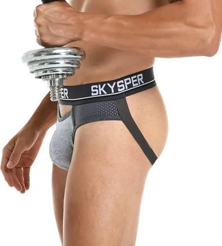 Miniatura 14 de SKYSPER Jock Strap Athletic Supporter para hombres Sexy Jockstrap Ropa interior masculina