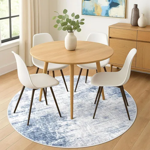 Miniatura 952 de IOHOUZE Alfombra abstracta lavable de 3 x 12 pies para pasillos, antideslizante para cocina, camino de entrada de lana sintética para interiores