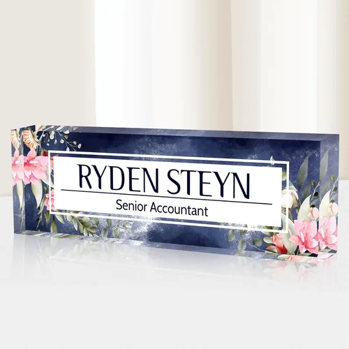 Miniatura 32 de Placa de identificación para escritorio, placa de nombre de escritorio personalizada, accesorios de escritorio de oficina acrílicos, regalos