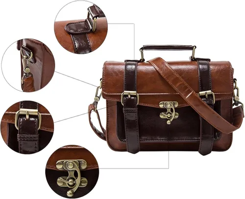 Miniatura 6 de ECOSUSI - Bolso bandolera de piel sintética para niña