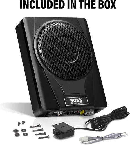 Miniatura 5 de BOSS Audio Systems BASS8 - Subwoofer amplificado para automóvil de 8 pulgadas bajo el asiento, 800 de alta potencia, perfil bajo, amplificador