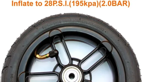 Miniatura 5 de L-faster Neumático neumático 200x35 Uso de nylon Hub Fit M8 o M6 Eje 8 "Rueda de aire para reemplazo de scooter Tubo de rueda inflable de 8 pulgadas