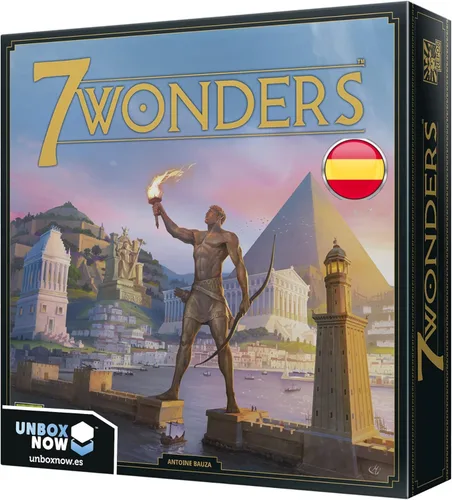 7 Maravillas (Nueva Edición) - Juego de Mesa de Estrategia y Civilizaciones, Construye una de las Siete Maravillas de la Antigüedad, Apto para