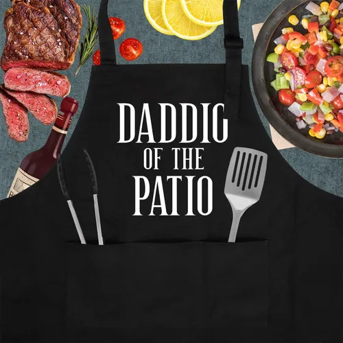 Miniatura 2 de Miracu Delantal de Parrilla para Papá, Papá del Patio, Regalos para Papá de Hija e Hijo - Divertidos Regalos de Navidad para Padres, Regalos