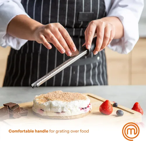 Miniatura 3 de MasterChef Rallador de Cítricos con Mango, Herramienta de Cocina para Rallar Cítricos y Rallar Finamente Queso Parmesano, Ajo, Jengibre, Coco, Nuez
