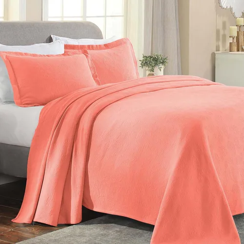 Miniatura 16 de Superior colcha de una plaza de jacquard y matelasse 100 % algodón de alta calidad, turquesa, individual Blanco