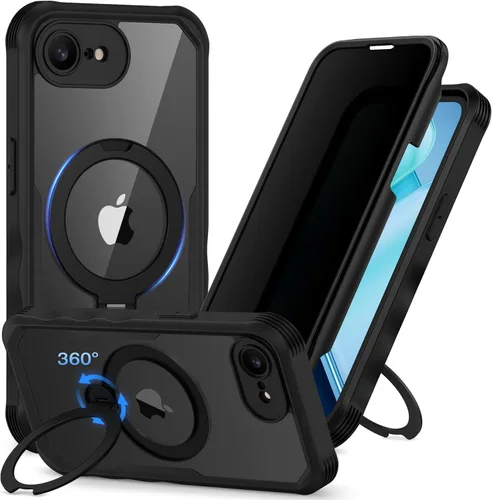Miniatura 97 de CENHUFO Funda de privacidad para iPhone 11 Pro, funda de cuerpo completo con protector de pantalla de privacidad de vidrio templado 9H integrado