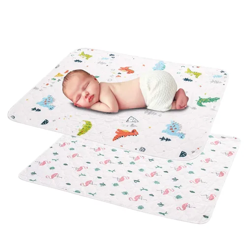Cambiador de pañales portátil para bebé, tapete cambiador impermeable, suave y cómodo, plegable, artículos esenciales para niños pequeños, regalos 2