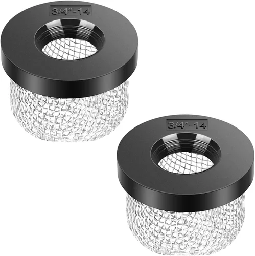 Filtro de malla de acero inoxidable, compatible con bomba Livewell, se adapta a ¾ pulgadas - 14 hilos hembra, mejora el filtrado y la aireación (2