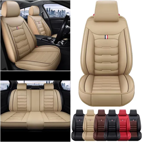 Miniatura 2 de Fundas de asiento de coche estándar de 5 asientos para BM#W 1Series114, 116, 118, 123, 125, 140 vehículos, protector de asiento delantero y trasero
