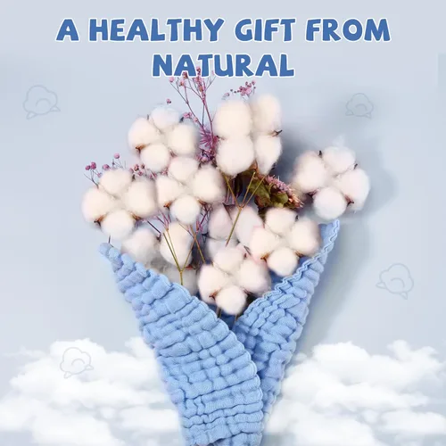 Miniatura 2 de MUKIN Toallitas para bebé, paños suaves para recién nacidos, toallitas de baño absorbentes, paños o toallas para eructos, lista de regalos de bebé