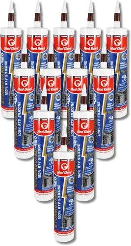 Miniatura 10 de Red Devil 0785 Silicone Ultra 100% RTV Sellador de silicona, tubo de 2.8 onzas, blanco, paquete de 1