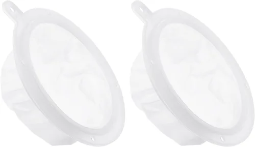PATIKIL Filtro de alimentos de 5.4 pulgadas de diámetro exterior, paquete de 2 filtros de malla de 100 filtros de malla fina para jugo, café,