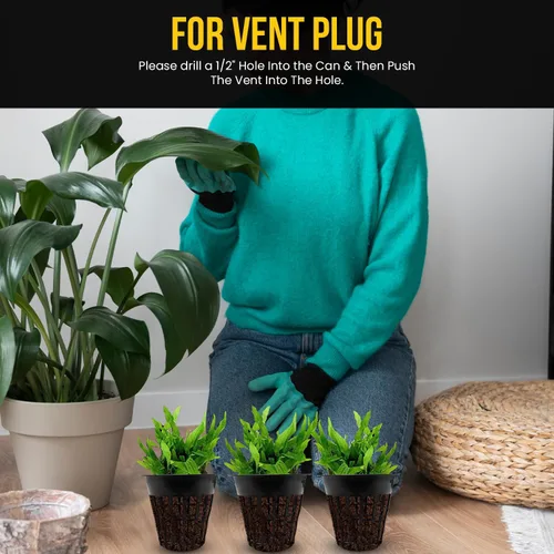 Miniatura 8 de KP Kool Products 2 pulgadas – Combo 25 – Macetas de red para plantas de interior y exterior – Pequeñas macetas de plástico para hidroponía – Cesta