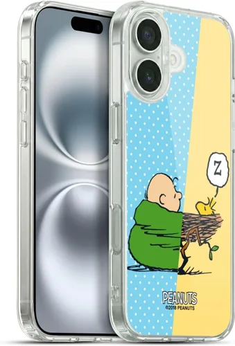 Miniatura 98 de Head Case Designs Funda de gel con licencia oficial de Peanuts Snoopy & Woodstock Halfs and Laughs [protección de grado militar] compatible