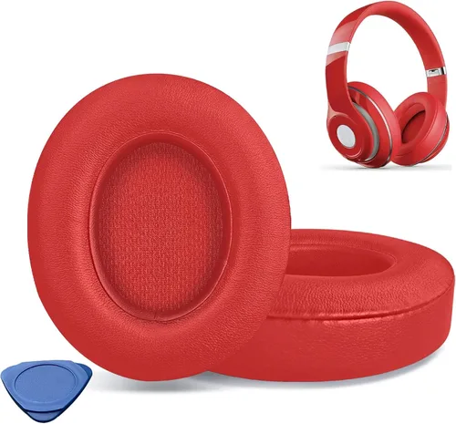 Miniatura 10 de Almohadillas de repuesto para auriculares Beats Studio 2 y Studio 3 con cable e inalámbricos, almohadillas con piel proteica más suave, espuma