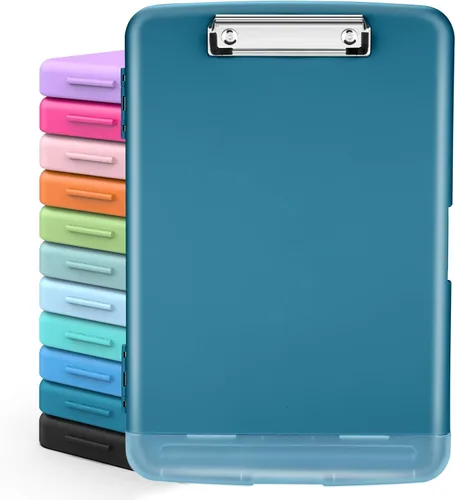 Miniatura 20 de Sooez Portapapeles con almacenamiento, tableros de clip de alta capacidad de 8.5 x 11 pulgadas con almacenamiento, carpeta de portapapeles