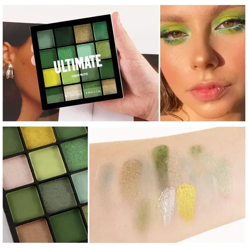 Miniatura 5 de Boobeen Paleta de maquillaje de sombra de ojos colorida - 16 colores, sombra de ojos mate y con purpurina, paletas de sombra de ojos brillantes