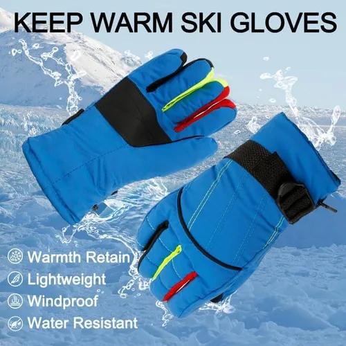 Miniatura 6 de Lyxbone Kids Snow Gloves,Kids Mittens Winter Waterproof,Girls Snow Gloves,Kids Gloves Winter Waterproof,Snow Gloves for Kids