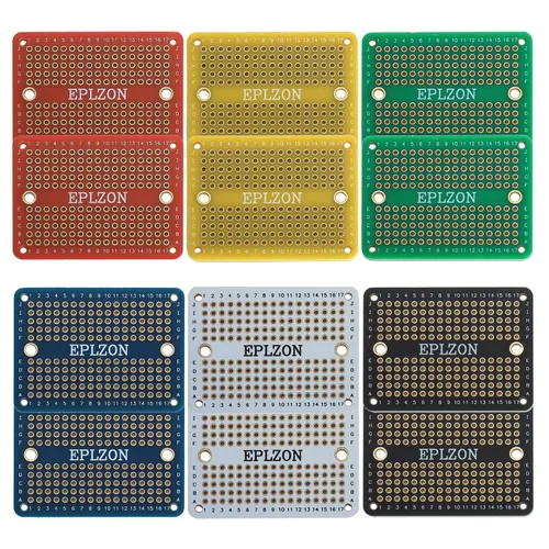 Placa de Pruebas Soldable Mini Placa PCB Chapada en Oro Placa de Pruebas de Soldadura para Proyectos de Electrónica DIY Aplicable a Proyectos de