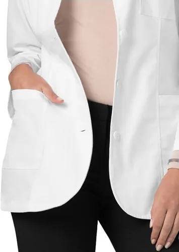 Miniatura 6 de Adar - Abrigos de laboratorio universales para mujer, corte princesa, 30 pulgadas, abrigo de laboratorio