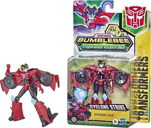 Miniatura 3 de Transformers Bumblebee Cyberverse Adventures Dinobots Unite Action Attackers Warrior Class Windblade with Cyclone Strike