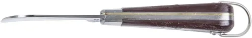 Miniatura 5 de Klein Tools Cuchillo de bolsillo 1550-4, cuchillo de electricistas con hoja de corte Hawkbill de 3 pulgadas de acero al carbono