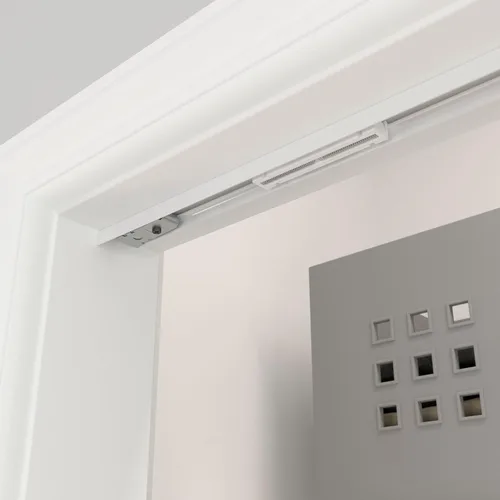 Miniatura 3 de Richelieu Hardware 14012WBC - Kit de herrajes para puerta doblada hacia adelante, 24 pulgadas (24.016 in), acabado en zinc blanco beige