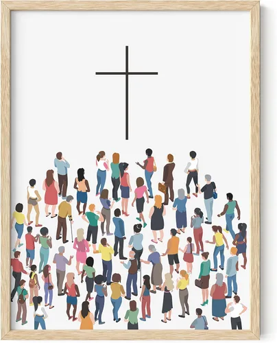Miniatura 58 de Haus and Hues Pósteres religiosos de pared, la cruz de Jesucristo, carteles religiosos para niños, imágenes espirituales, imágenes religiosas