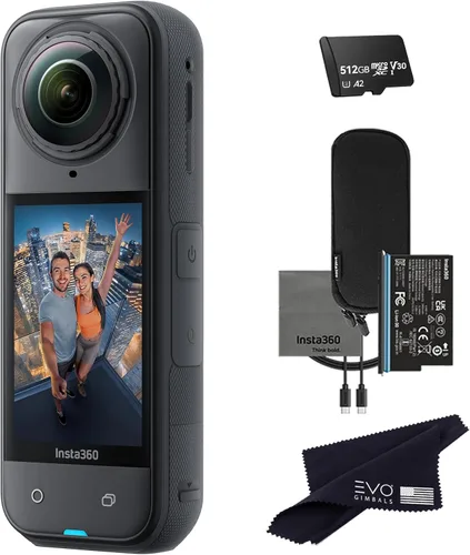 Miniatura 16 de Insta360 X5 - Cámara de acción impermeable 360 con sensores de 1/1.28", video HDR 360 de 8K, foto de 72 MP, lente única 4K a 60 fps, rendimiento