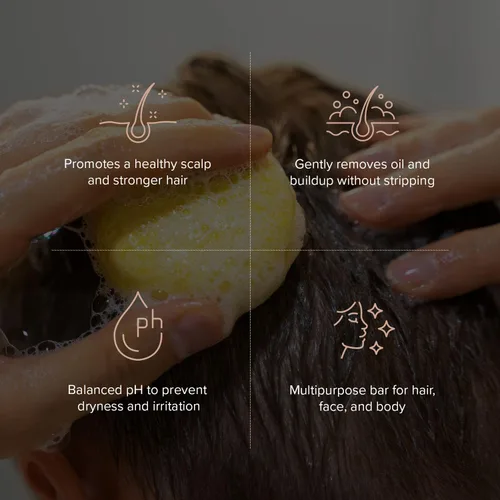 Miniatura 4 de Maka Nature - Barra de champú de lavanda para cabello normal a seco, barra de champú sólido hidratante para cabello suave, barra de champú coreano