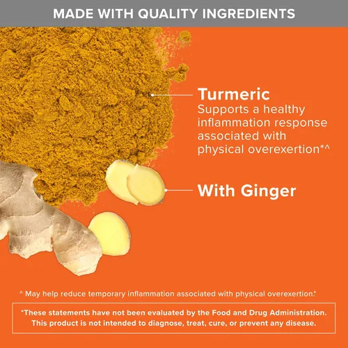 Miniatura 8 de Curcumina de cúrcuma con pimienta negra y jengibre, Qunol 2400 mg tumérica y jengibre, cápsulas de cúrcuma, suplemento de apoyo articular, 95%