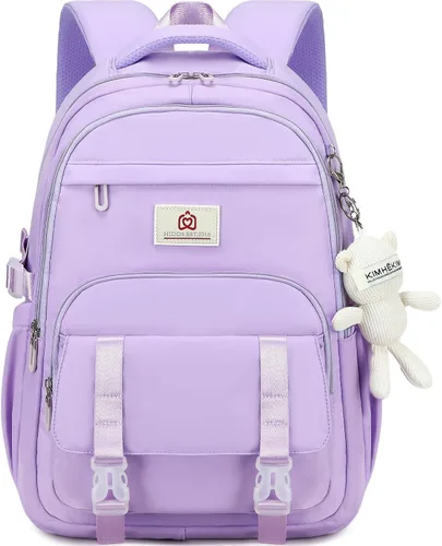 Miniatura 7 de Hidds Mochila universitaria para laptop de 15.6 pulgadas para hombres y mujeres, bolsa de libros para escuela primaria y secundaria para Beige