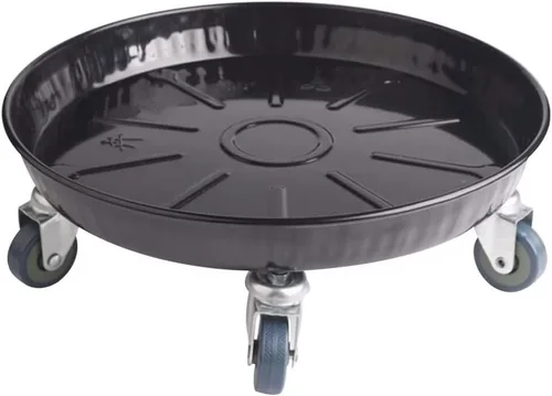 Miniatura 18 de ARTLINE Soporte redondo de 10 pulgadas con ruedas bloqueables, 160 libras resistente para interiores y exteriores, maceta grande rodante con ruedas