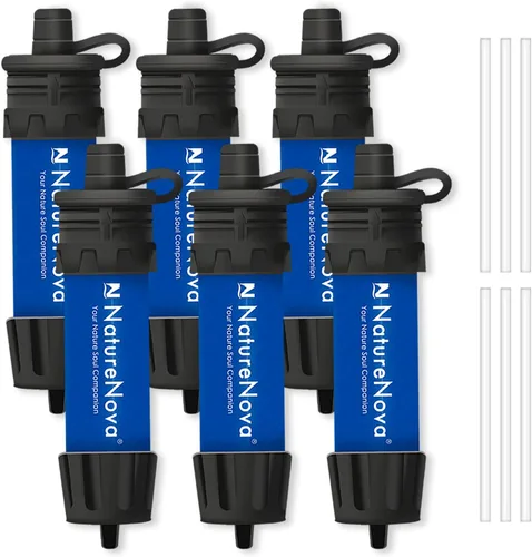 Miniatura 13 de Mini Filtro de Agua NatureNova Sistema Portátil de Filtración de Agua de Emergencia para Senderismo, Camping, Popote, Equipo de Supervivencia