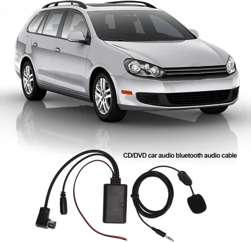 Miniatura 4 de Fydun Adaptador Bluetooth AUX de coche Bluetooth conector para módulo estéreo de audio Cable de audio estéreo adaptador de entrada AUX con micrófono